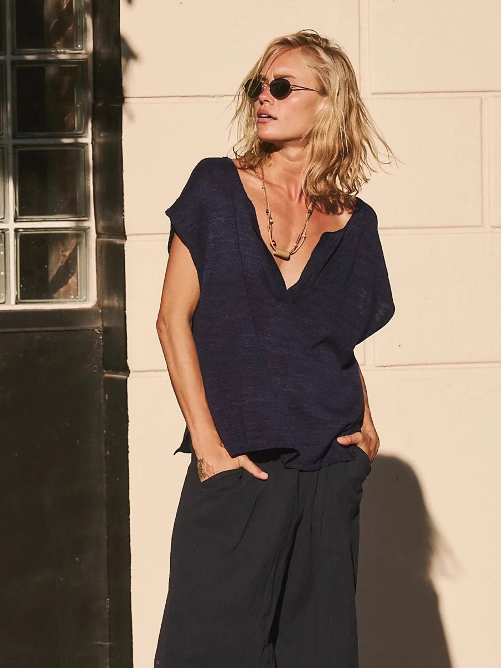 Free People FP Beach Marina Del Sol Sweater Top size S